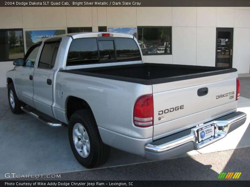 Bright Silver Metallic / Dark Slate Gray 2004 Dodge Dakota SLT Quad Cab