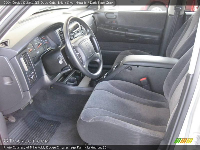 Bright Silver Metallic / Dark Slate Gray 2004 Dodge Dakota SLT Quad Cab