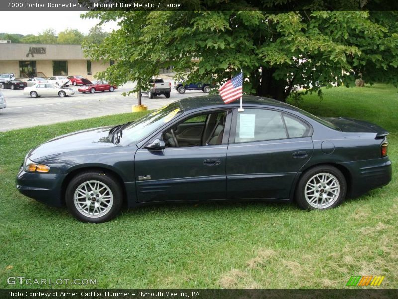Midnight Blue Metallic / Taupe 2000 Pontiac Bonneville SLE