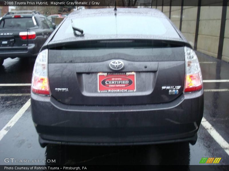 Magnetic Gray Metallic / Gray 2008 Toyota Prius Hybrid