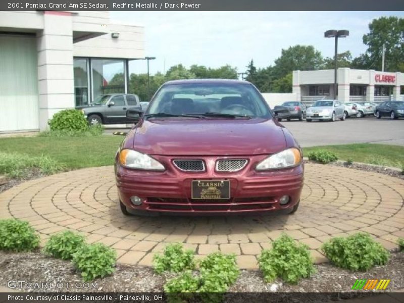 Redfire Metallic / Dark Pewter 2001 Pontiac Grand Am SE Sedan