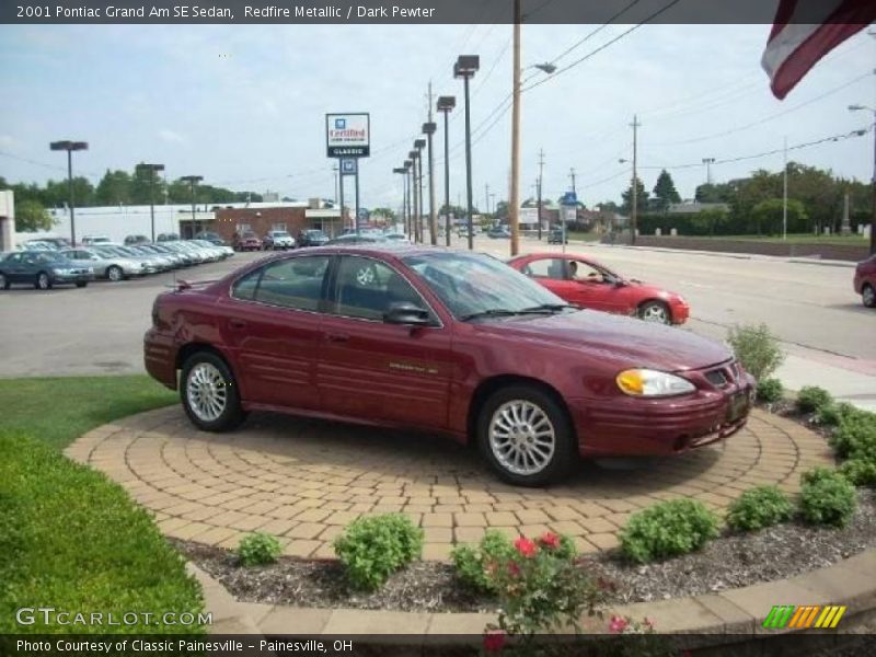 Redfire Metallic / Dark Pewter 2001 Pontiac Grand Am SE Sedan