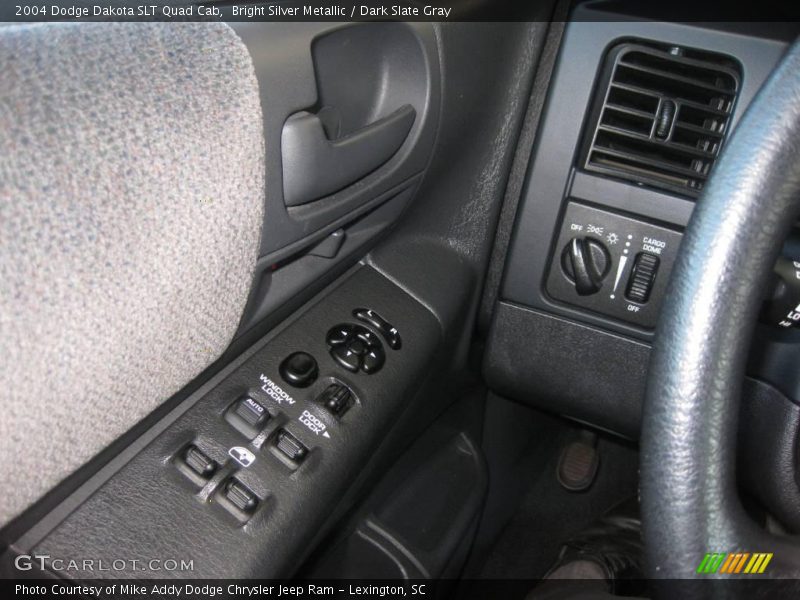 Bright Silver Metallic / Dark Slate Gray 2004 Dodge Dakota SLT Quad Cab
