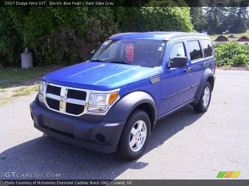 Electric Blue Pearl / Dark Slate Gray 2007 Dodge Nitro SXT