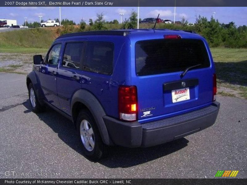 Electric Blue Pearl / Dark Slate Gray 2007 Dodge Nitro SXT