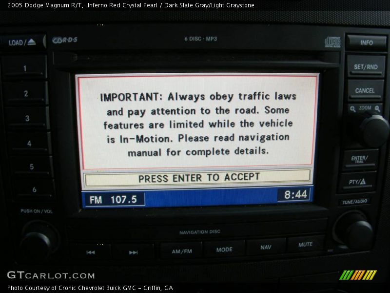 Inferno Red Crystal Pearl / Dark Slate Gray/Light Graystone 2005 Dodge Magnum R/T