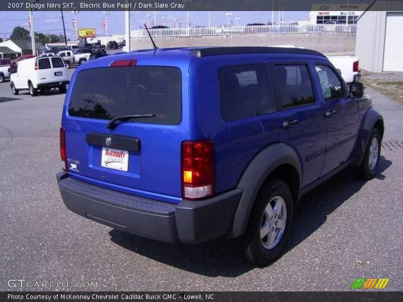 Electric Blue Pearl / Dark Slate Gray 2007 Dodge Nitro SXT