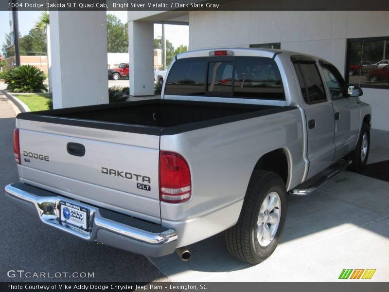Bright Silver Metallic / Dark Slate Gray 2004 Dodge Dakota SLT Quad Cab