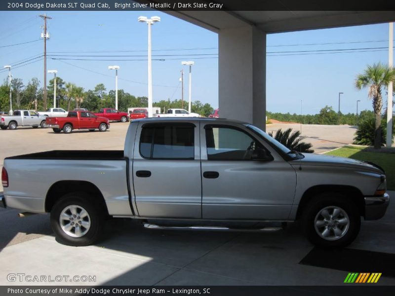 Bright Silver Metallic / Dark Slate Gray 2004 Dodge Dakota SLT Quad Cab