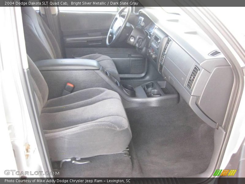 Bright Silver Metallic / Dark Slate Gray 2004 Dodge Dakota SLT Quad Cab