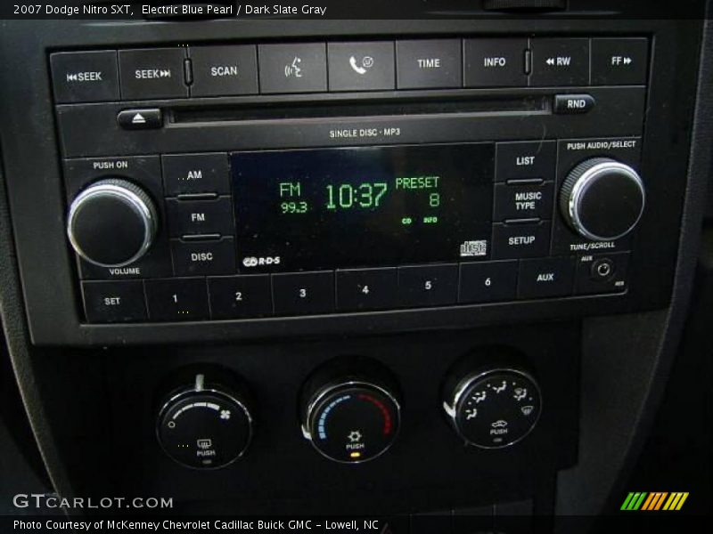 Electric Blue Pearl / Dark Slate Gray 2007 Dodge Nitro SXT