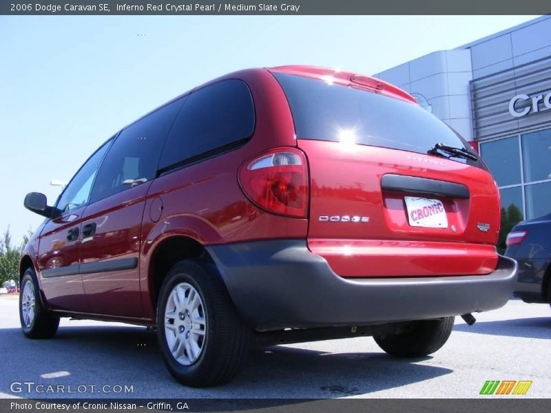 Inferno Red Crystal Pearl / Medium Slate Gray 2006 Dodge Caravan SE