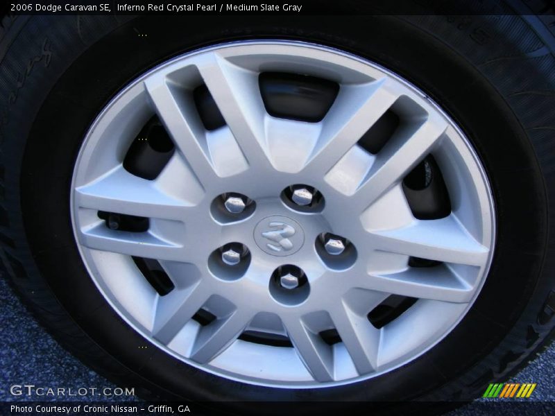 Inferno Red Crystal Pearl / Medium Slate Gray 2006 Dodge Caravan SE