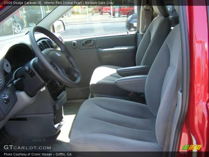 Inferno Red Crystal Pearl / Medium Slate Gray 2006 Dodge Caravan SE