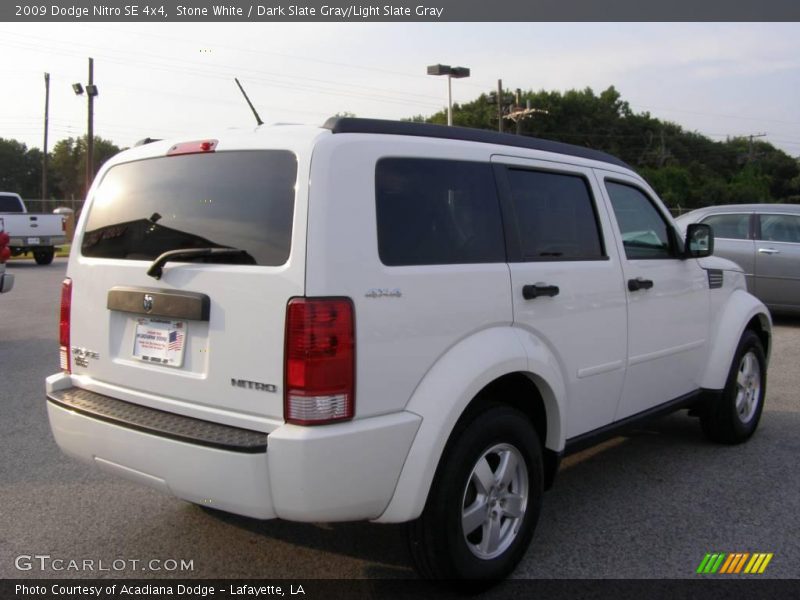 Stone White / Dark Slate Gray/Light Slate Gray 2009 Dodge Nitro SE 4x4