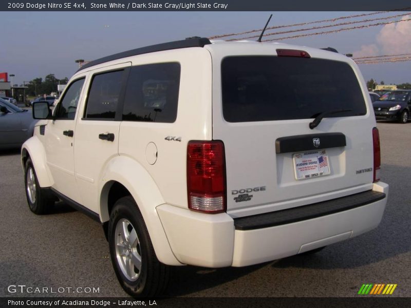 Stone White / Dark Slate Gray/Light Slate Gray 2009 Dodge Nitro SE 4x4