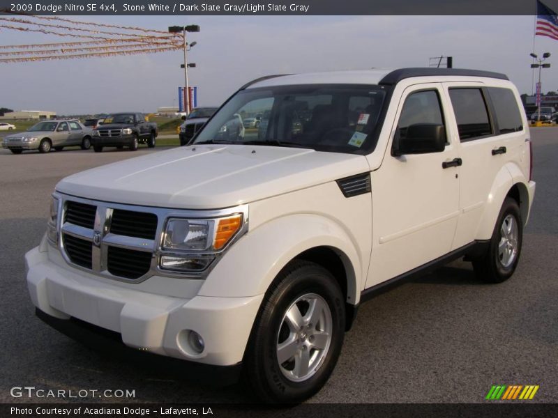 Stone White / Dark Slate Gray/Light Slate Gray 2009 Dodge Nitro SE 4x4