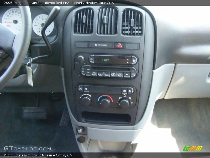 Inferno Red Crystal Pearl / Medium Slate Gray 2006 Dodge Caravan SE