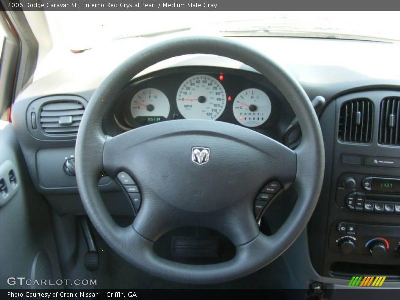 Inferno Red Crystal Pearl / Medium Slate Gray 2006 Dodge Caravan SE