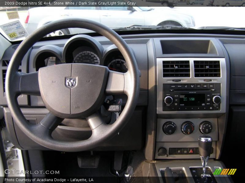 Stone White / Dark Slate Gray/Light Slate Gray 2009 Dodge Nitro SE 4x4