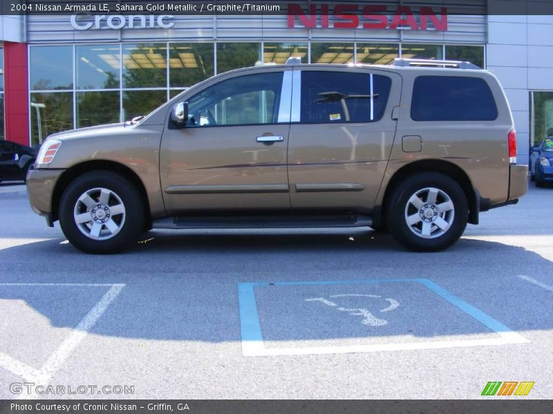 Sahara Gold Metallic / Graphite/Titanium 2004 Nissan Armada LE