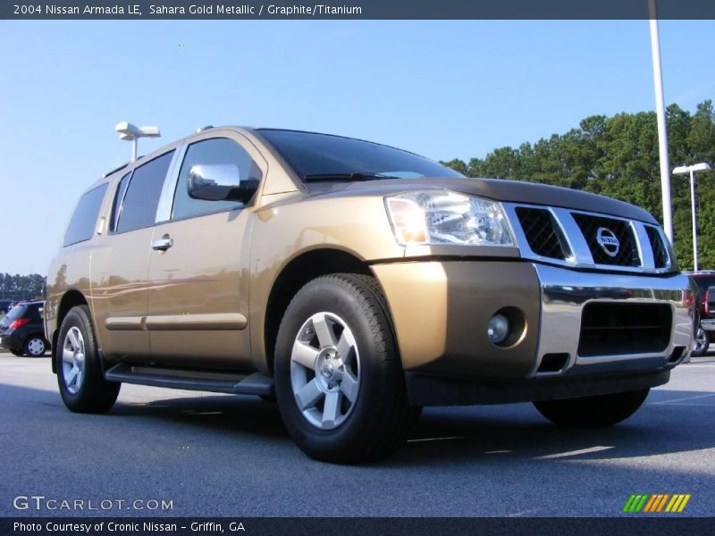 Sahara Gold Metallic / Graphite/Titanium 2004 Nissan Armada LE