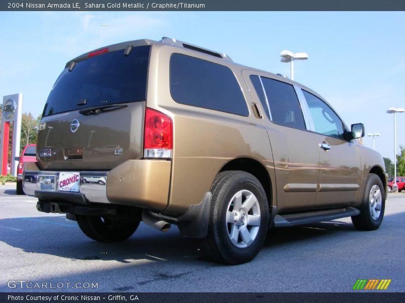 Sahara Gold Metallic / Graphite/Titanium 2004 Nissan Armada LE
