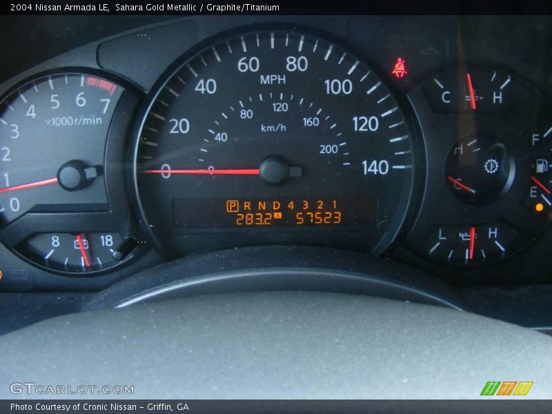 Sahara Gold Metallic / Graphite/Titanium 2004 Nissan Armada LE