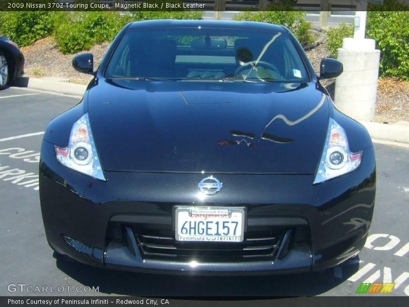 Magnetic Black / Black Leather 2009 Nissan 370Z Touring Coupe