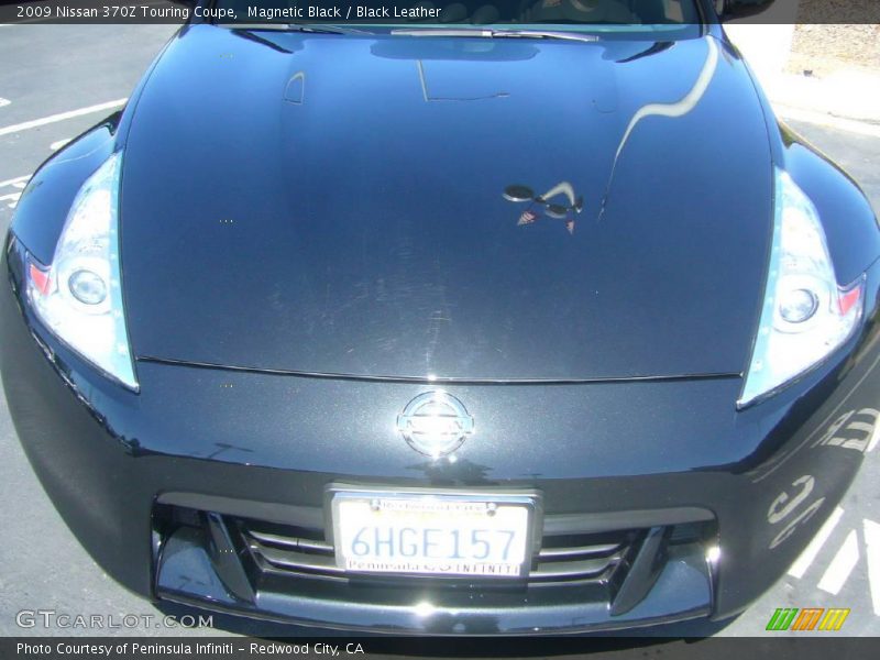 Magnetic Black / Black Leather 2009 Nissan 370Z Touring Coupe