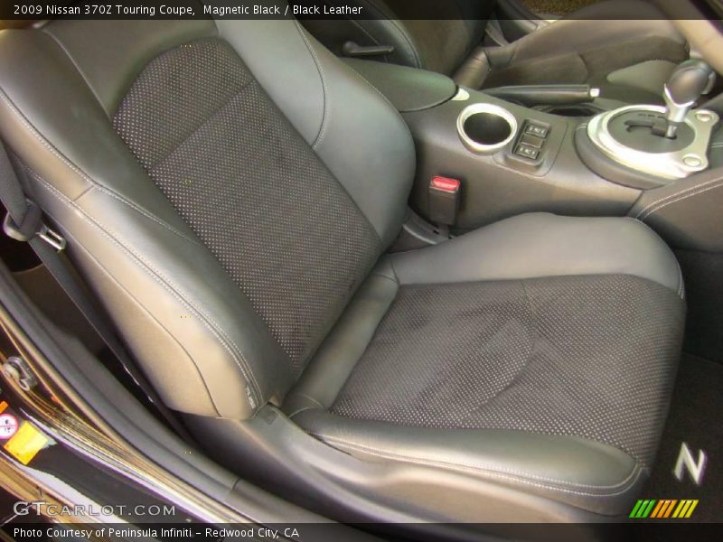Magnetic Black / Black Leather 2009 Nissan 370Z Touring Coupe