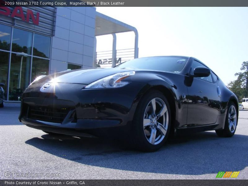 Magnetic Black / Black Leather 2009 Nissan 370Z Touring Coupe