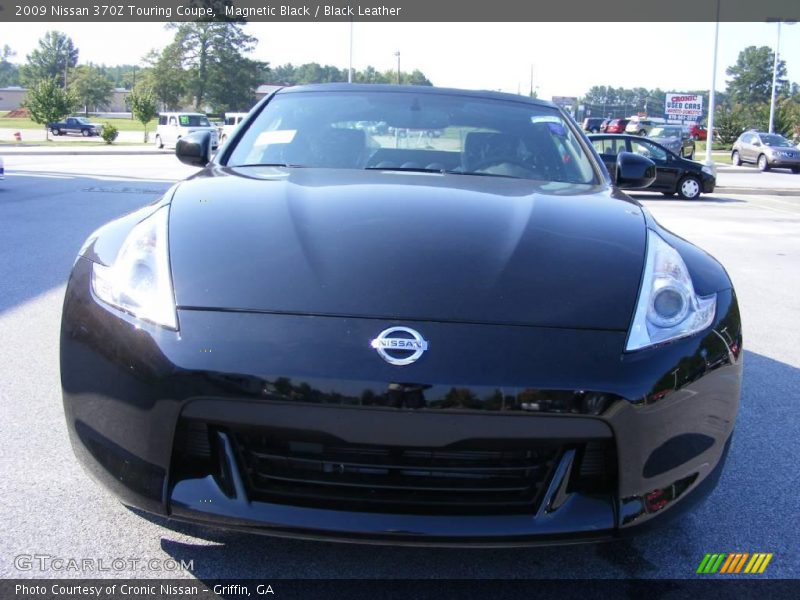 Magnetic Black / Black Leather 2009 Nissan 370Z Touring Coupe