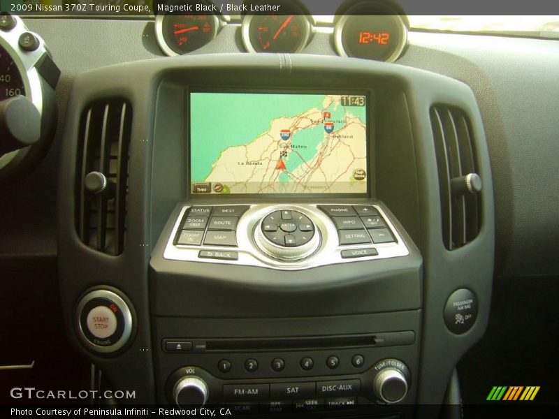 Magnetic Black / Black Leather 2009 Nissan 370Z Touring Coupe