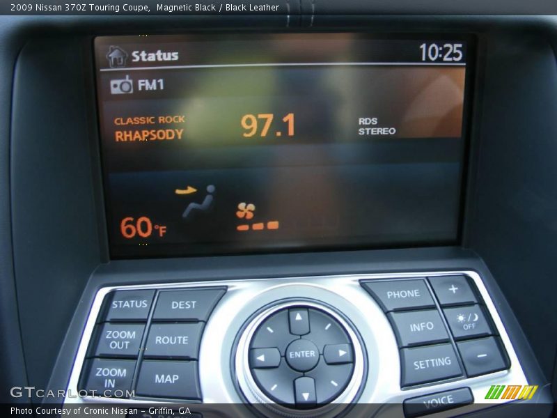 Magnetic Black / Black Leather 2009 Nissan 370Z Touring Coupe
