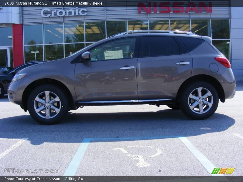 Tinted Bronze Metallic / Beige 2009 Nissan Murano SL