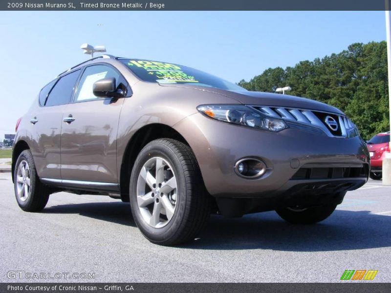 Tinted Bronze Metallic / Beige 2009 Nissan Murano SL