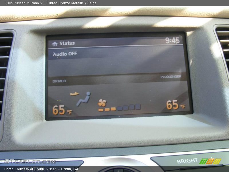 Tinted Bronze Metallic / Beige 2009 Nissan Murano SL