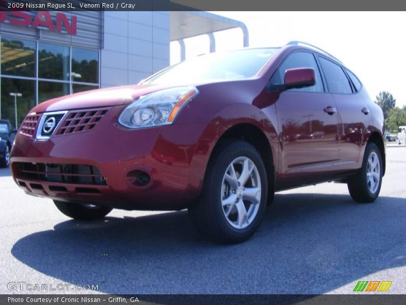 Venom Red / Gray 2009 Nissan Rogue SL