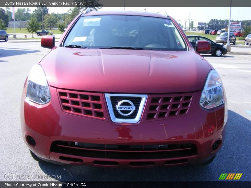 Venom Red / Gray 2009 Nissan Rogue SL