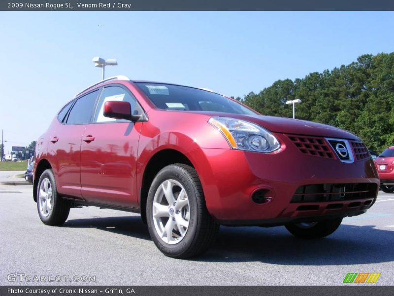 Venom Red / Gray 2009 Nissan Rogue SL