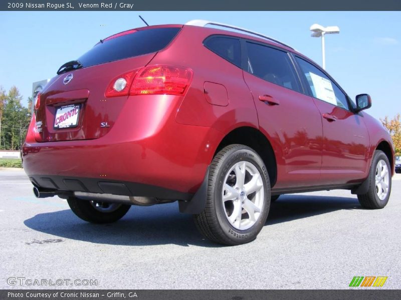 Venom Red / Gray 2009 Nissan Rogue SL