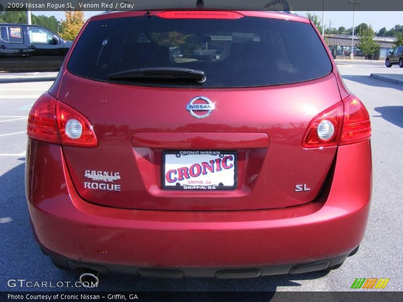 Venom Red / Gray 2009 Nissan Rogue SL