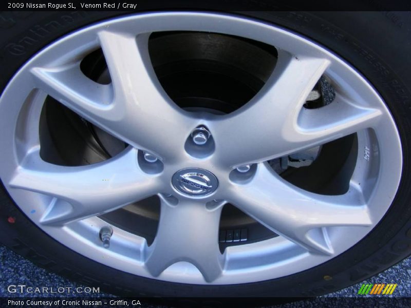 Venom Red / Gray 2009 Nissan Rogue SL