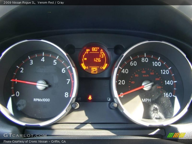 Venom Red / Gray 2009 Nissan Rogue SL
