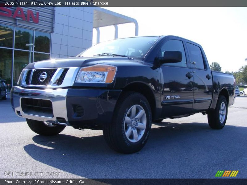 Majestic Blue / Charcoal 2009 Nissan Titan SE Crew Cab