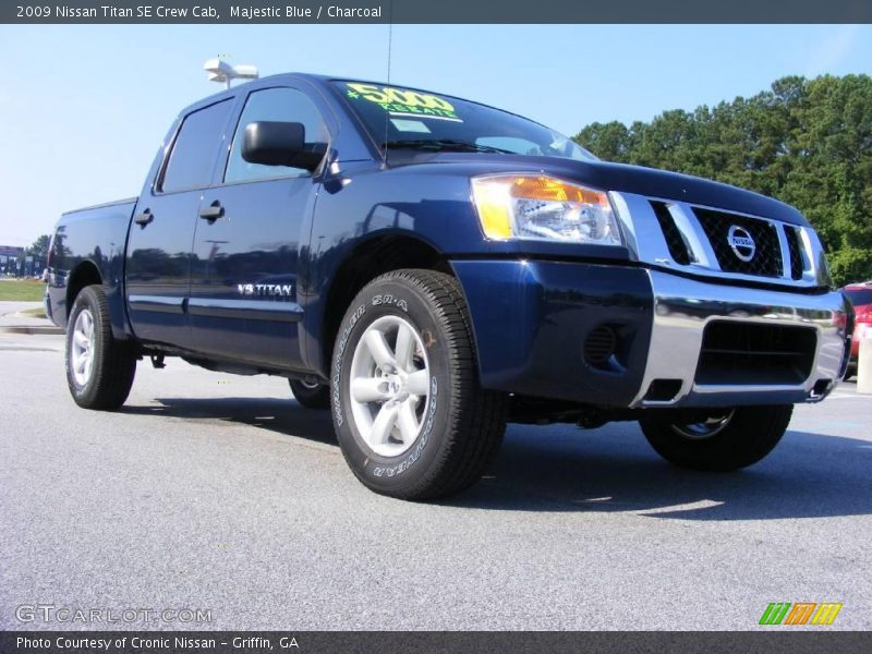 Majestic Blue / Charcoal 2009 Nissan Titan SE Crew Cab