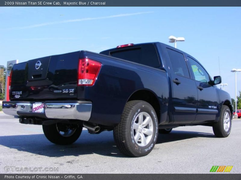Majestic Blue / Charcoal 2009 Nissan Titan SE Crew Cab