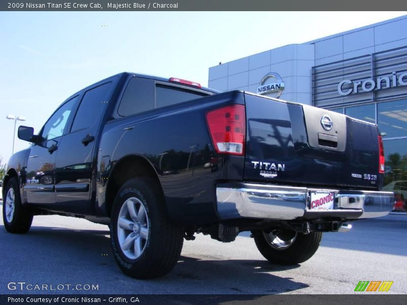 Majestic Blue / Charcoal 2009 Nissan Titan SE Crew Cab