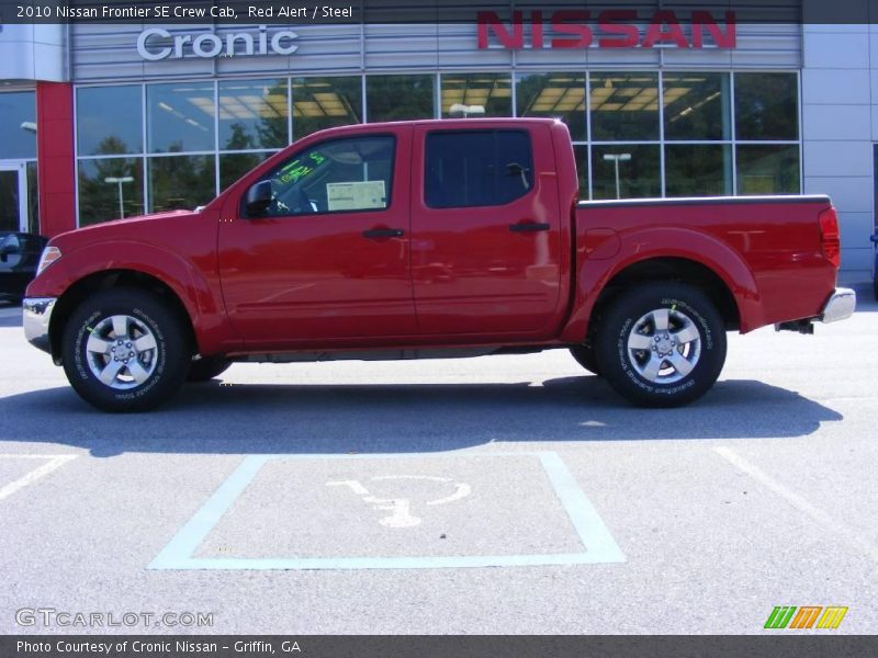 Red Alert / Steel 2010 Nissan Frontier SE Crew Cab